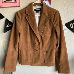 Club Monaco Blazer Corduroy Brown Size 8